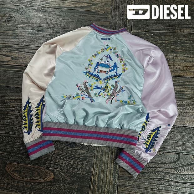 [디젤] 리버시블 양면 수베니어 스카쟌 봄버 자켓 P01598