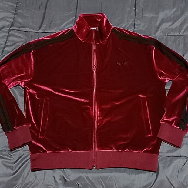 널디 오버핏벨벳저지 100 여성77 가슴61 기장65