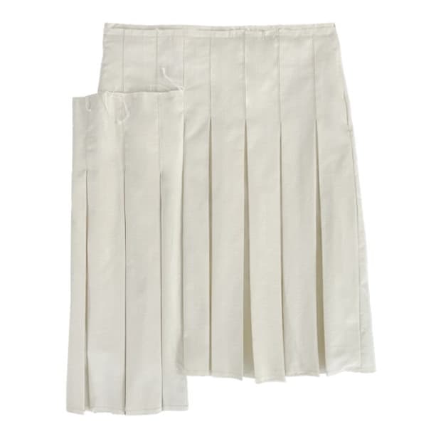 exclusive habitat unbalance pleat skirt