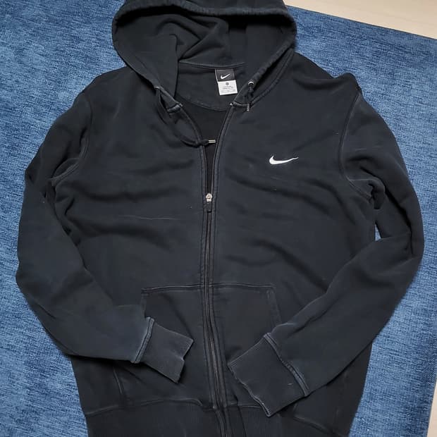 나이키 스우시 후드집업 블랙  L