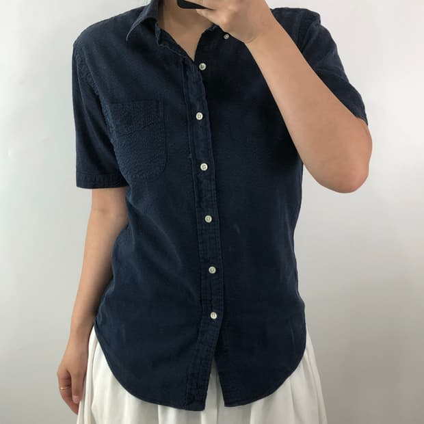[M] 랄프로렌 네이비 반팔셔츠