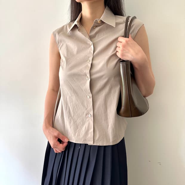 질샌더 네이비 jil sander navy 민소매 셔츠