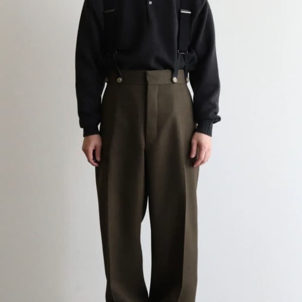 hum vent 울 와이드 팬츠 3