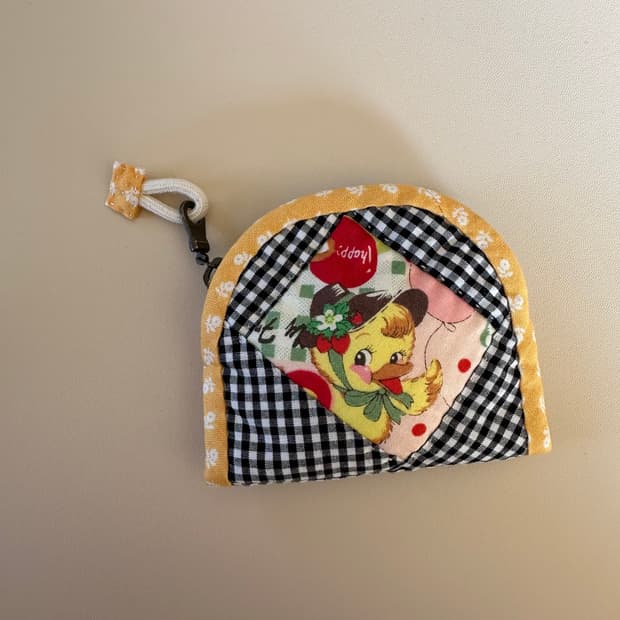 퀼트 에어팟 파우치 / 동전지갑 / 키링 