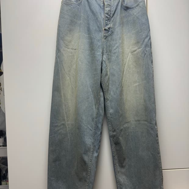 [S] 발렌시아가 배기 팬츠 연청