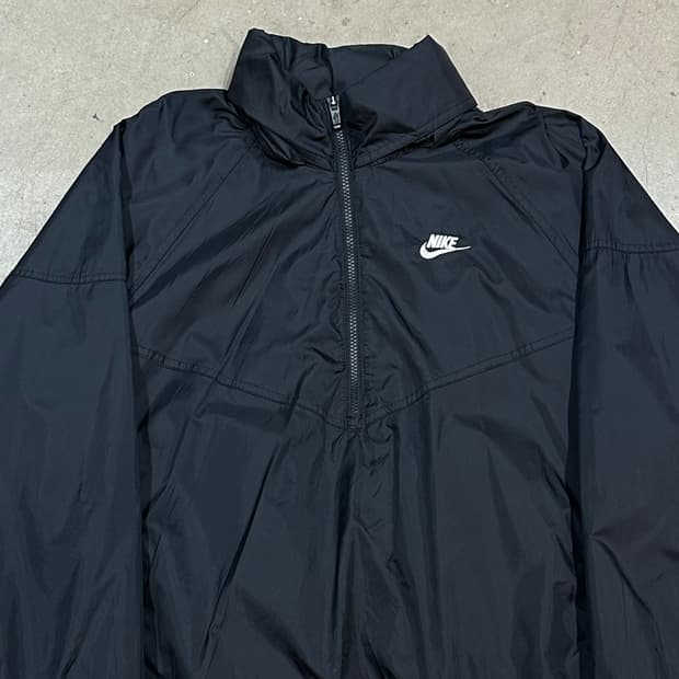 XL 나이키 블랙 내장 후드 바람막이