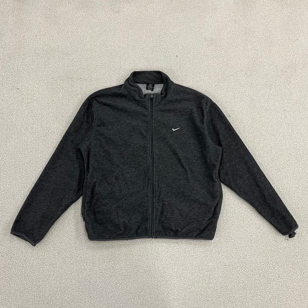 [L] 나이키 스우시 그레이 플리스 집업 자켓 0120M1