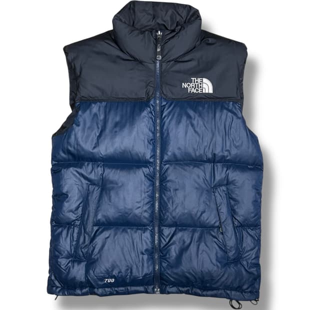 The North Face 눕시 700 네이비 구스다운 패딩 조끼