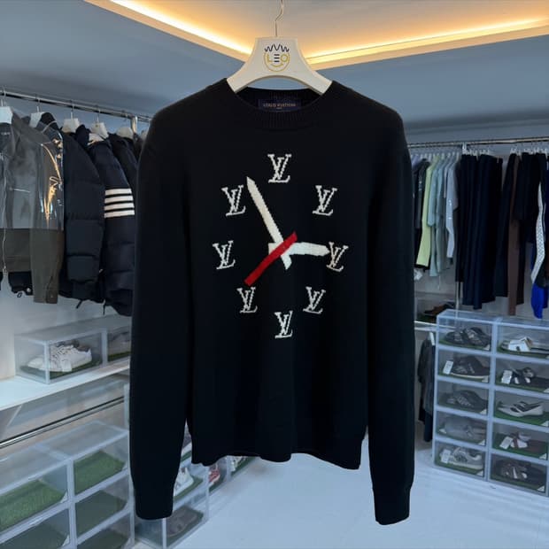 [리오브전포점] 루이비통 인타르시아 LV 클락 니트