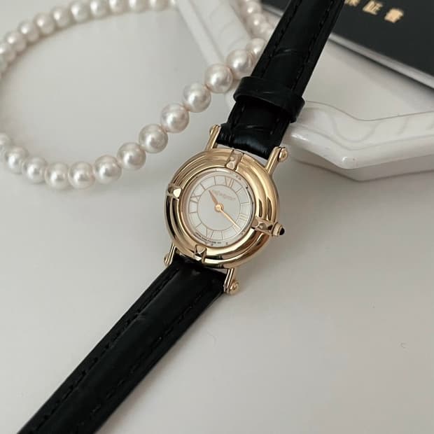 YSL roman index watch / 생로랑 골드 로만 인덱스 시계