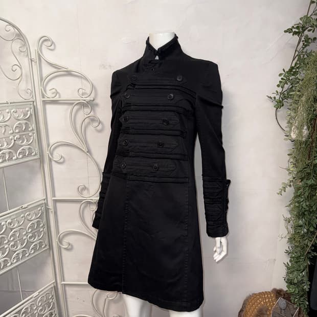 ZUCCA black napoleon button coat jacket