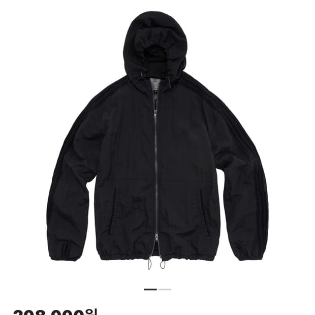 (2) 폴리테루 올드스쿨 크랙 집후디 블랙