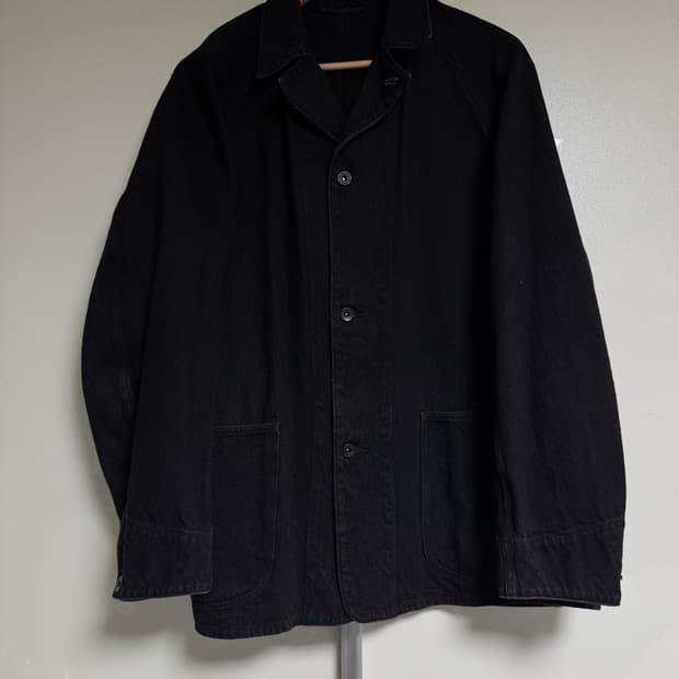 (2)코모리 데님 워크자켓 블랙 23AW