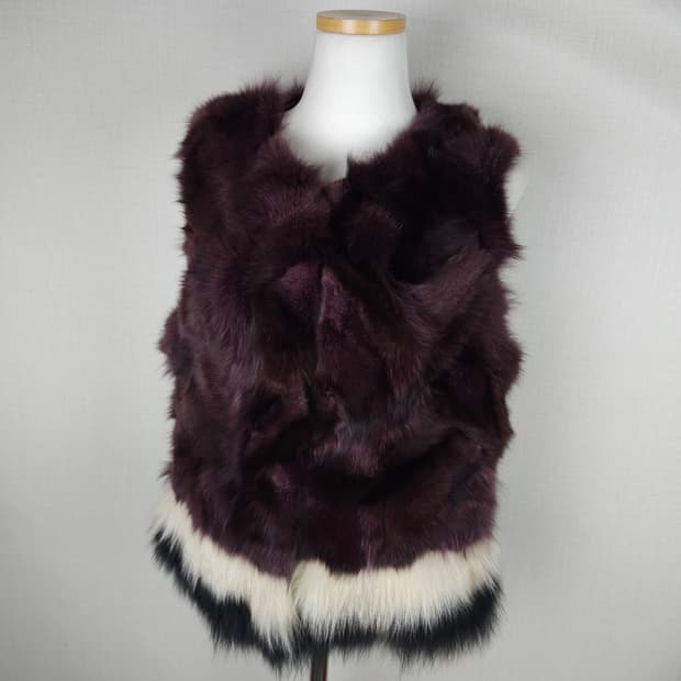 조이너스 여우털 베스트 여성66사이즈 