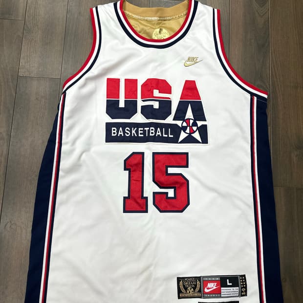 나이키 90s USA 드림팀 농구 져지L 매직존슨
