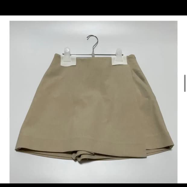 오르 랩 큐롯팬츠 - 베이지, 블랙