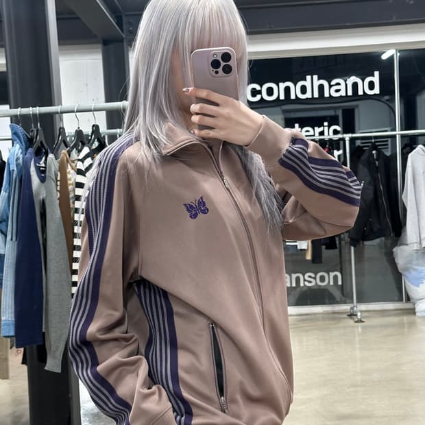 니들스  트랙 자켓 폴리 스무스 토프