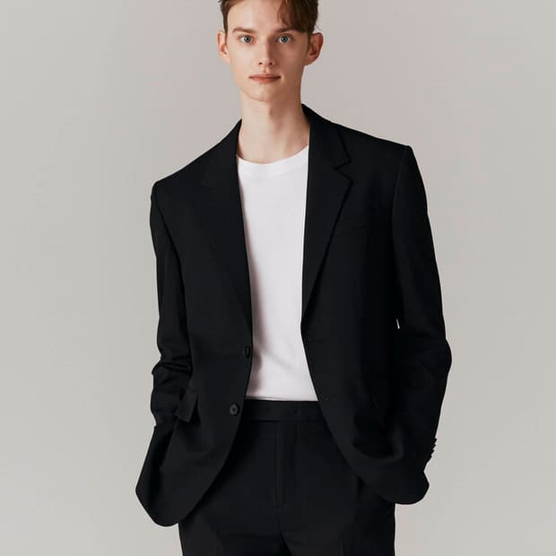 남자정장 컨셉원 TR 셋업 수트 블랙 세미오버 100 32