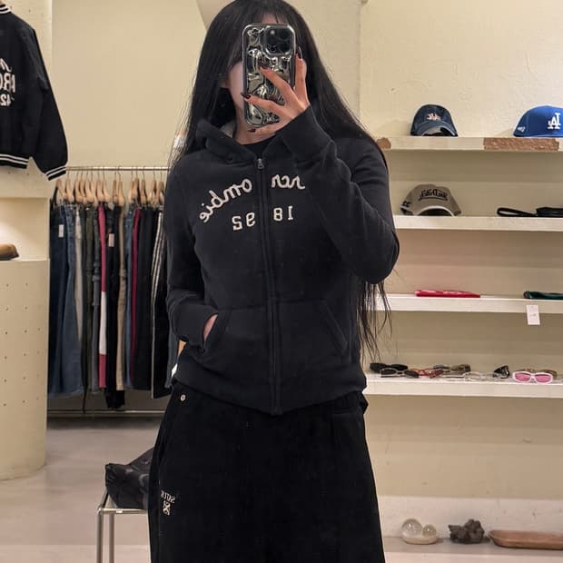 아베크롬비 로고 레터링 후드집업 U1189