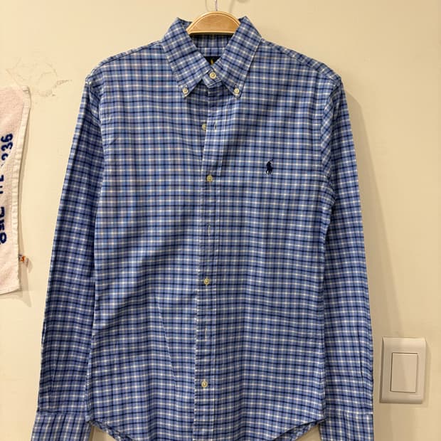 420. 폴로 체크 셔츠