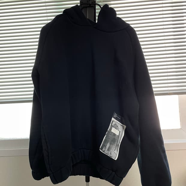 Gr10k 헤비 후드 블랙 M