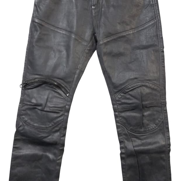 G-STAR블랙 코팅 바이커 스타일 바지(W28/L30)디피용
