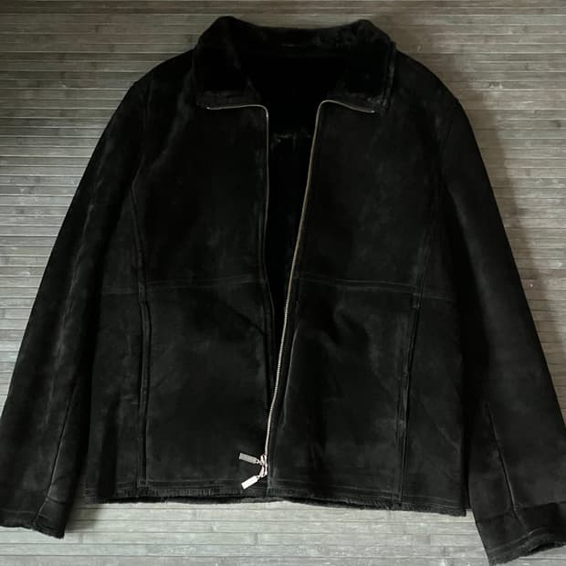 FICCE black pigskin fur mustang jacket