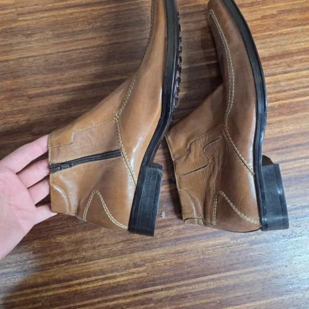 크리스찬 쥴리 빈티지 웨스턴 카우보이 미드 부츠 43 275 