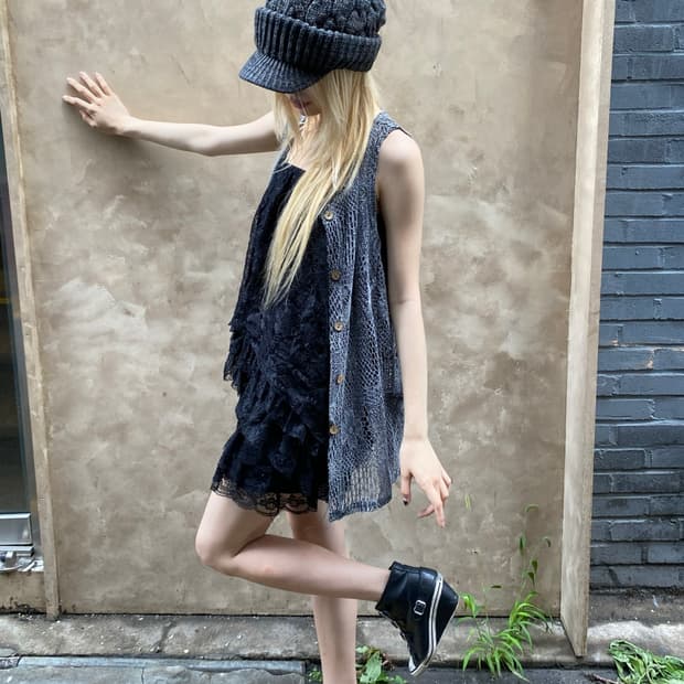 Ladies Wear Grey Vest