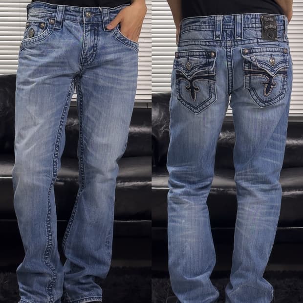 {Rock Revival} Y2K Signature Denim Jeans