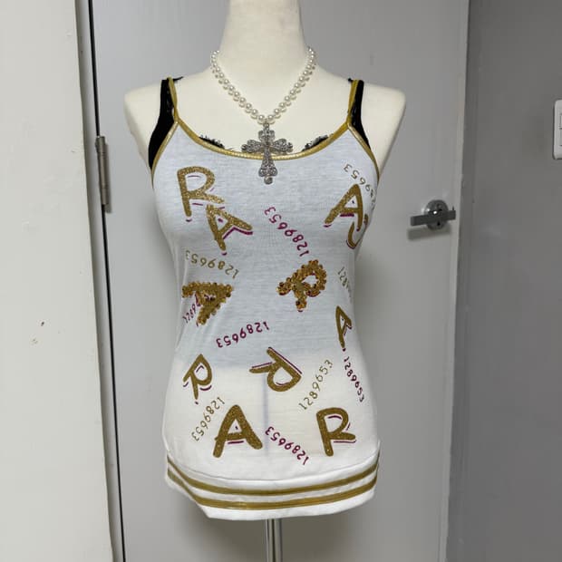 Y2K 스팽글 나시 