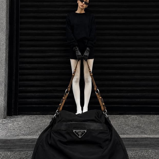 프라다 빈티지 나일론백