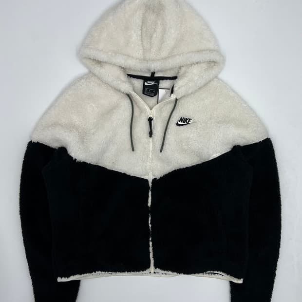 나이키 배색 후드 자켓
