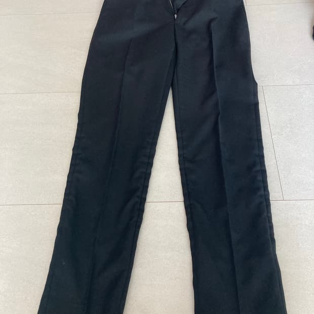 INCOTEX 슬림핏 블랙 슬랙스 48