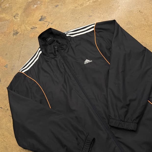 [정품/105] 아디다스 블랙 삼선 트랙탑 바람막이 b15