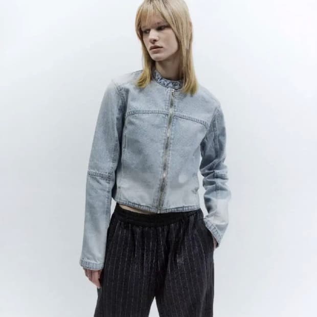인사일런스 우먼 워시드 데님 자켓