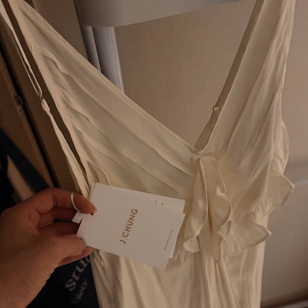 제이청 Pintuck Sleeveless Petit Dress_Ivory