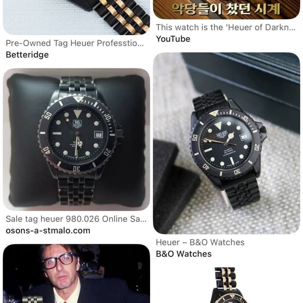 태그호이어 빈티지 1000 pvd 블랙 보이 사이즈