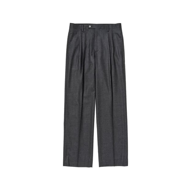 오라리 슈퍼라이트 울 슬랙스 차콜 5사이즈