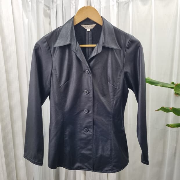 MAPLECINQ 빈티지 가죽 느낌 셔츠 1953