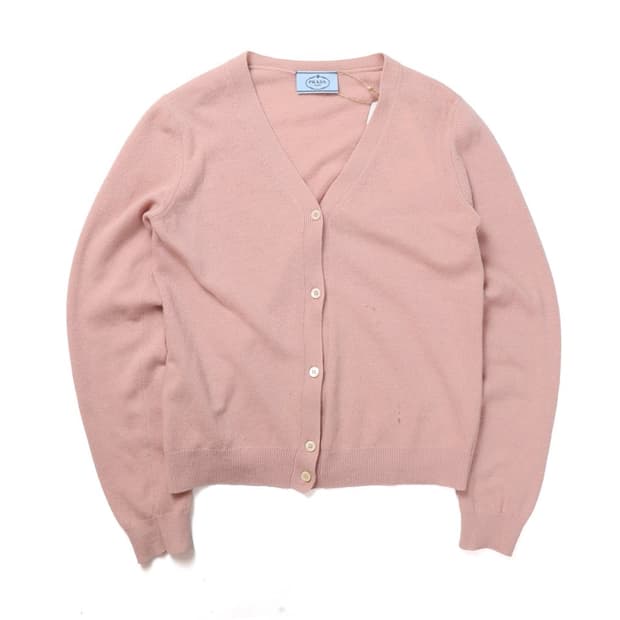 프라다 Prada Cashmere Button Cardigan 

