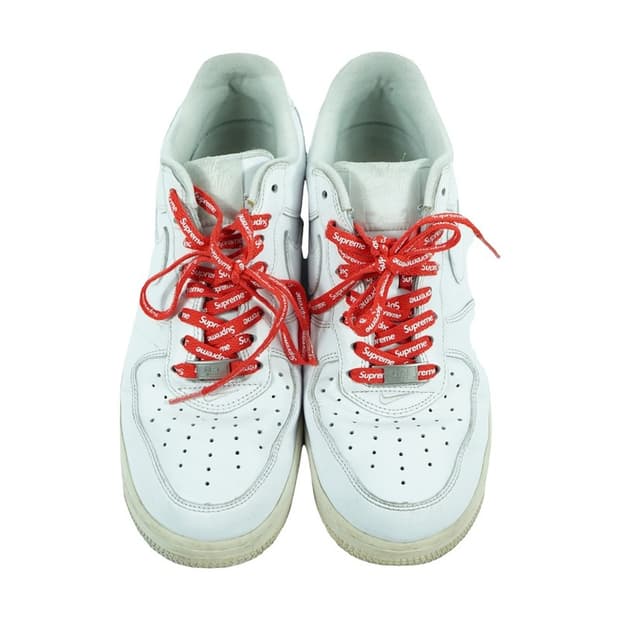 나이키 x 슈프림 에어포스 1 로우 화이트 265