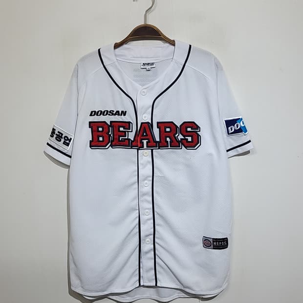(100) 두산베어스 야구져지 반팔 김동주 마킹 유니폼 