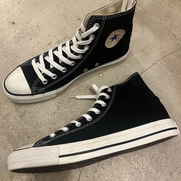 빈티지 컨버스 하이 블랙