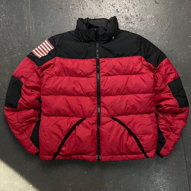 95 폴로 덴미앤서플라이 성조기 푸퍼 패딩