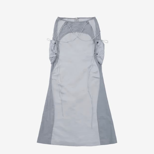 ojos pocket bag long skirt 2