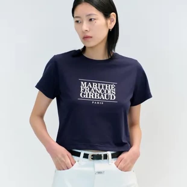 마리떼 여성 반팔티셔츠 네이비 M