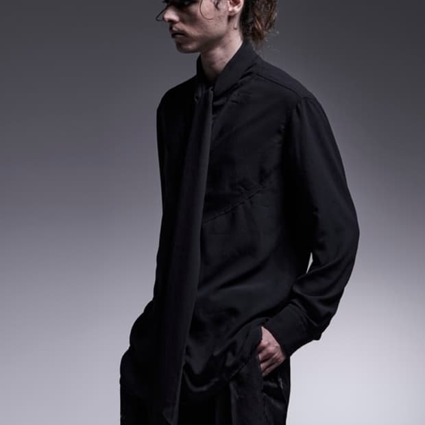 키류 kiryuyrik 스톨 블랙셔츠 Msize