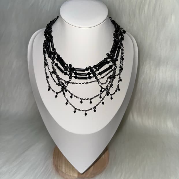 오리엔탈 고스펑크 레이어드 목걸이