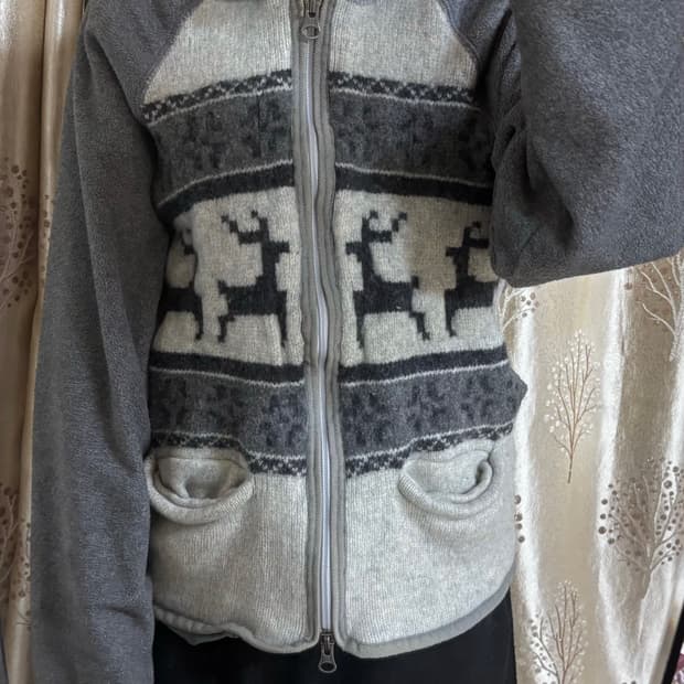 갭 노르딕 니트 집업